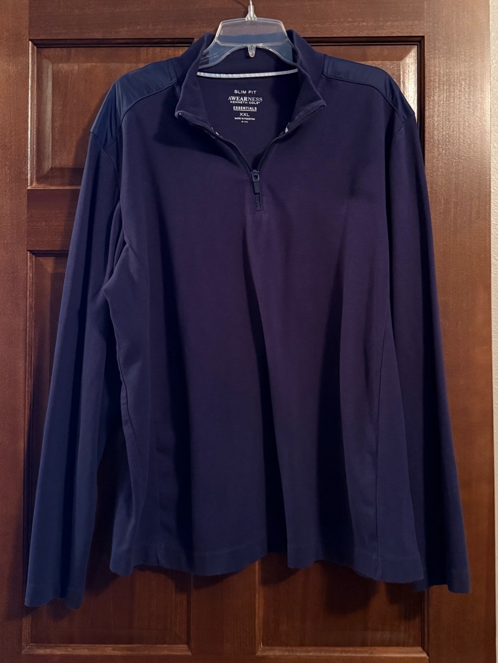 Kenneth Cole Awearness Men's Dark Blue Quarter-Zip Pullover